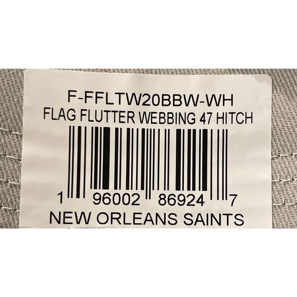 New Orleans Saints ‘47 Brand Hitch White Flag Flutter Rope Brrr Hat Cap OSFA New - Picture 10 of 11